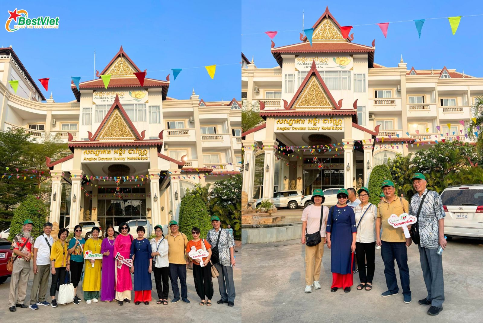 Du Lịch Hà Nội - Campuchia: Siem Reap – Ăngkor - Phnompenh – Du thuyền sông bốn mặt – Hoàng Cung 4 Ngày 3 Đêm Bay Angkor Cambodia Air, Vietjet