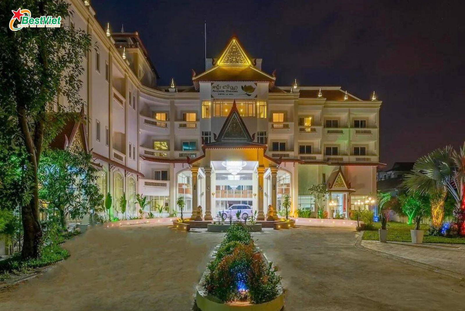 Du Lịch Hà Nội - Campuchia: Siem Reap – Ăngkor - Phnompenh – Du thuyền sông bốn mặt – Hoàng Cung 4 Ngày 3 Đêm Bay Angkor Cambodia Air, Vietjet