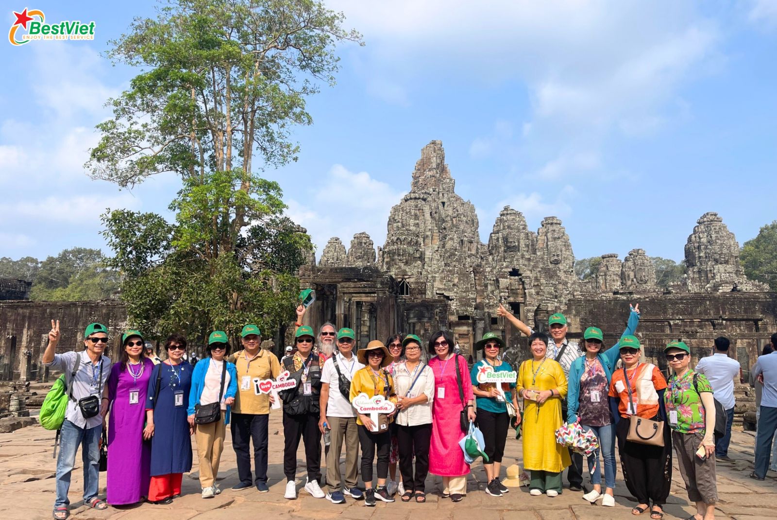 Du Lịch Hà Nội - Campuchia: Siem Reap – Ăngkor - Phnompenh – Du thuyền sông bốn mặt – Hoàng Cung 4 Ngày 3 Đêm Bay Angkor Cambodia Air, Vietjet